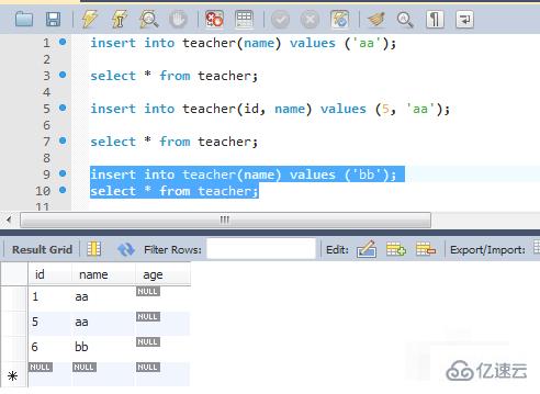 mysql设置自增长id的方法