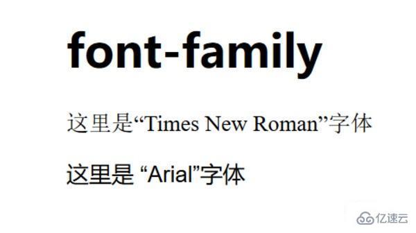 css中font-family指的是什么意思