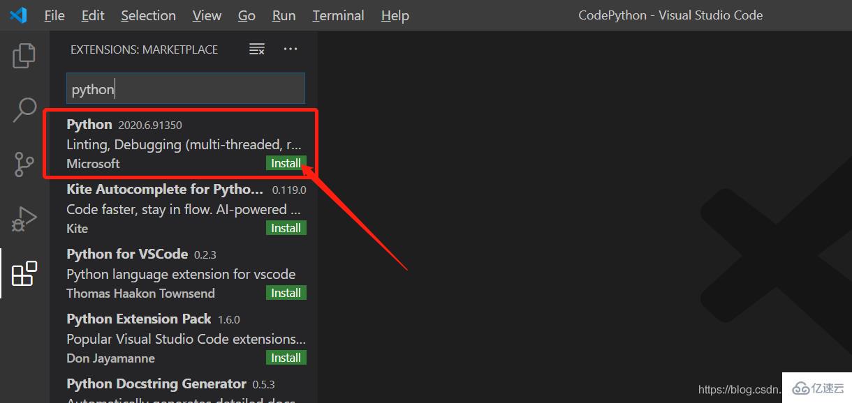 VSCode中如何安装和使用Python插件