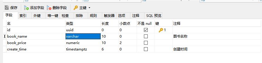 varchar字段类型怎么在PostgreSQL 中使用