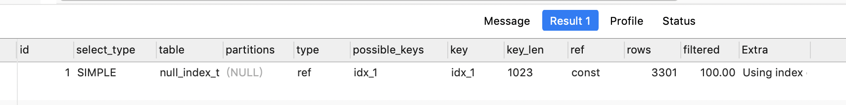 分享一些索引在MySQL中的运用技巧