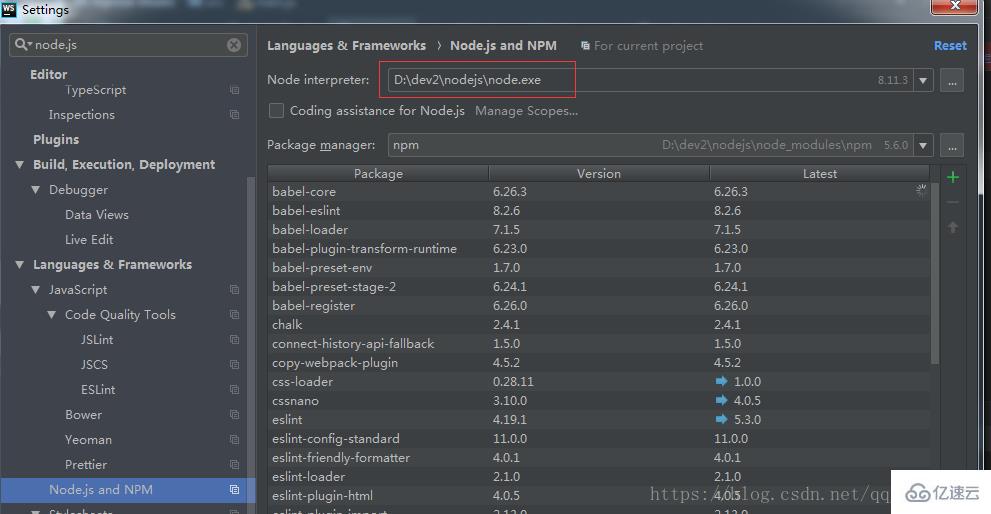 Webstorm配置node Js开发环境的方法 软件技术 亿速云