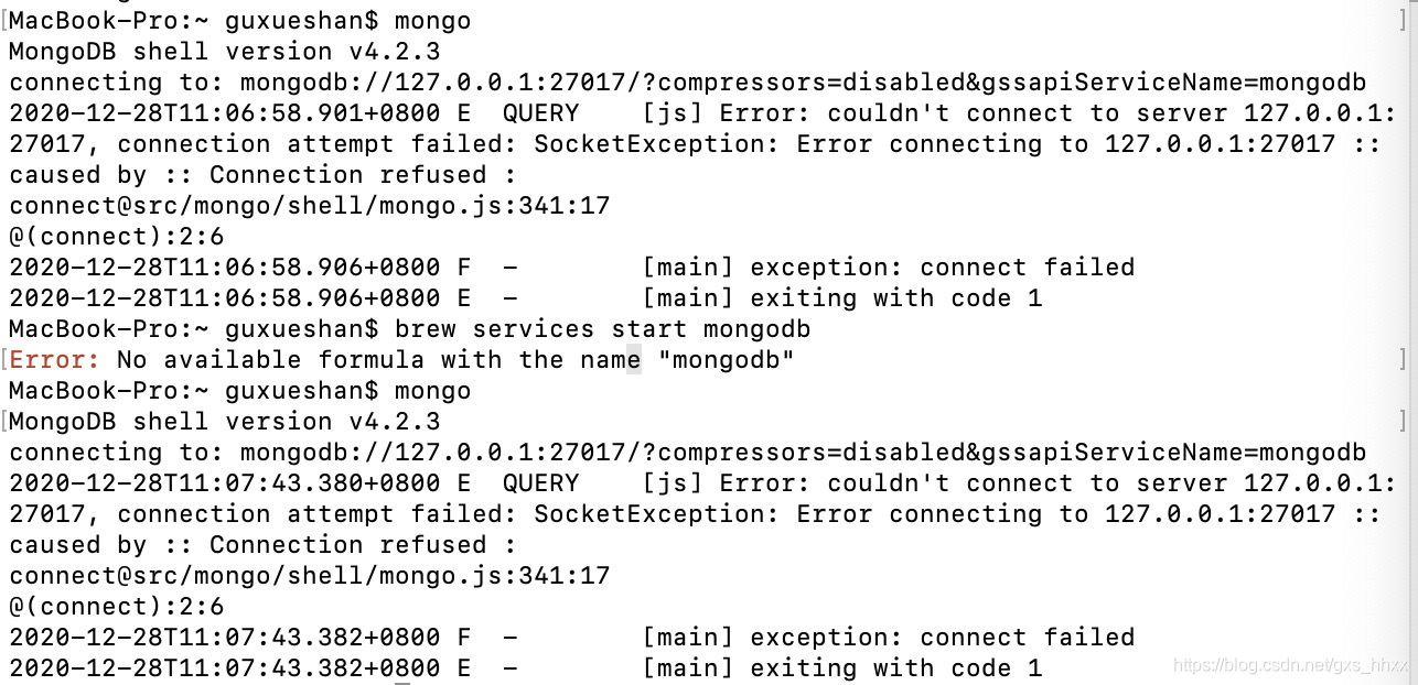 在MAC中启动mongod时出现exiting with code 1报错如何解决