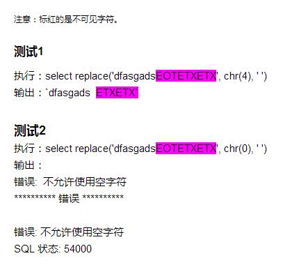 怎么在PostgreSQL数据库中去掉表中不可见的字符