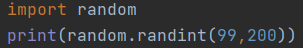 python如何使用randint()生成随机数