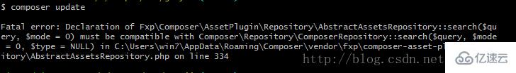 fxp/composer-asset-plugin包报错怎么办