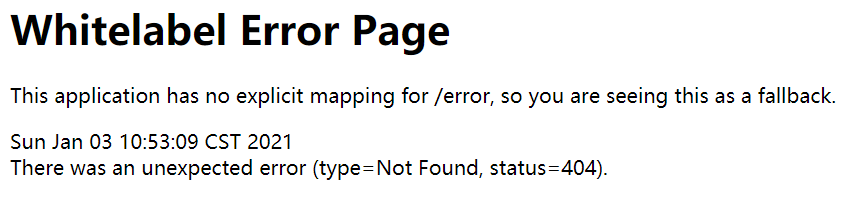 怎么在SpringBoot中通过干掉Whitelabel Error Page返回自定义内容