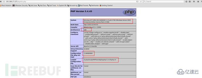 phpMyadmin提权的示例