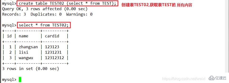 MySQL数据库高级操作示例