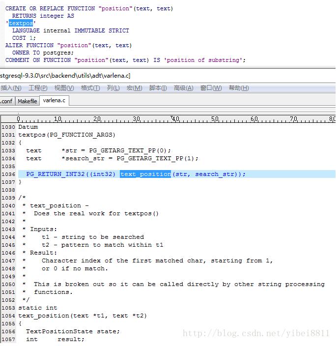 position函数怎么在postgresql 中使用