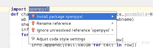 如何在python项目中安装openpyxl模块