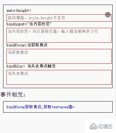 微信小程序組件textarea多行輸入框的示例分析