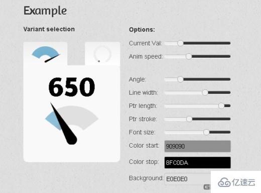 如何使用HTML5畫布實(shí)現(xiàn)javascript動(dòng)畫儀表板gauge.js?1.1.2