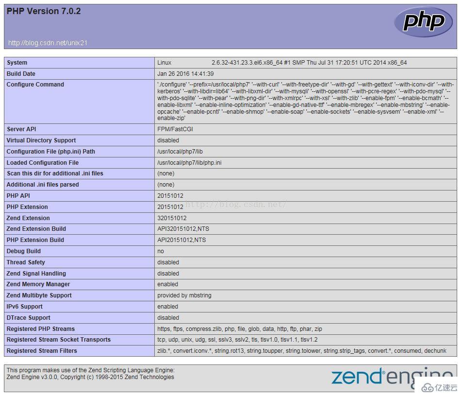 Linux环境安装PHP7的方法