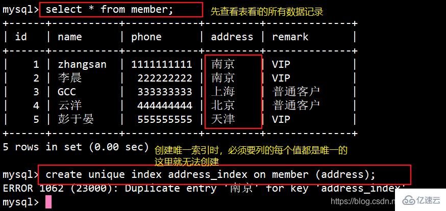 使用MySQL索引如何快速检索数据库的案例