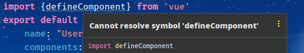 WebStorm中無法識別Vue3組合式API如何解決