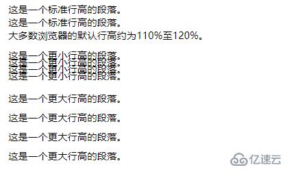 css调整行距的方法