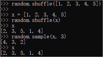 random模块如何在python中使用