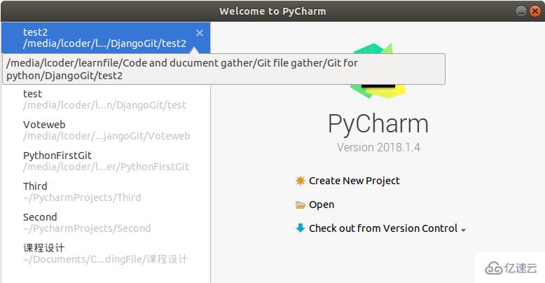 pycharm如何删除项目
