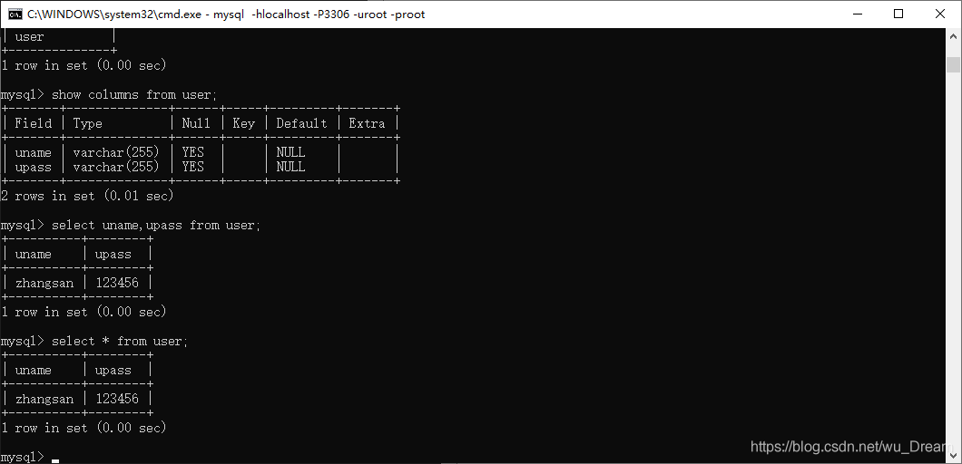 如何在Windows中使用cmd命令访问MySQL数据库