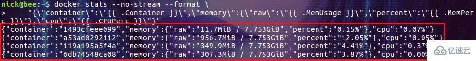 怎么查看docker容器使用的资源