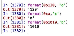 怎么在python中使用format实现一个进制转换功能