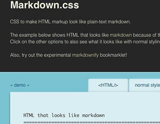 Markdown.css樣式是怎樣的