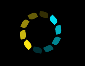 css怎么实现叶子形状loading效果