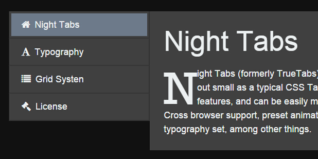 如何使用css3实现的tab选项卡