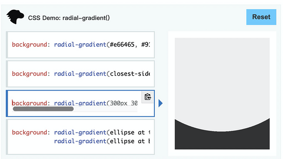 怎么用CSS实现线性渐变的凹面矩形过渡效果