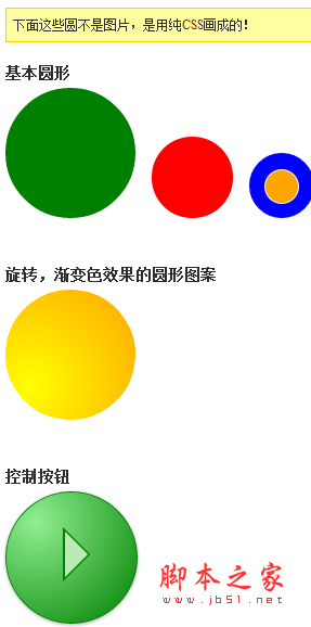 怎么用CSS绘制漂亮的圆形图案效果