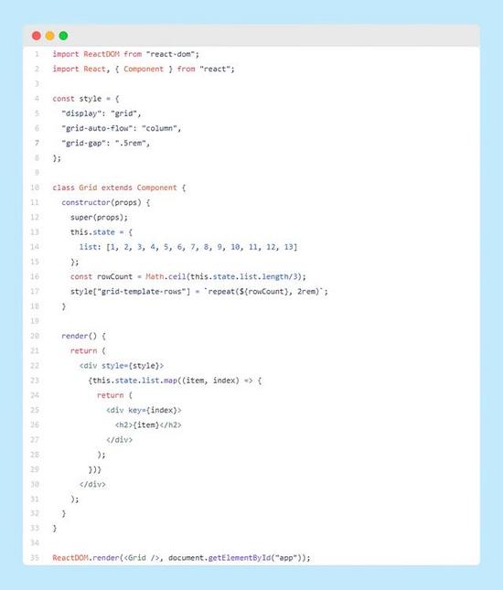 在CSS网格布局中的列如何填充项目