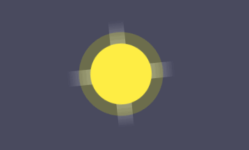 如何使用css实现一个大太阳的天气图标
