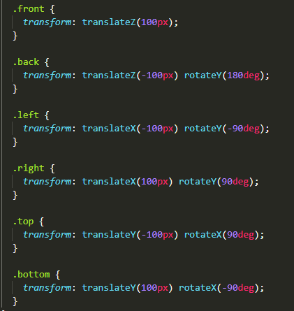 从css 3d说到空间坐标轴的示例分析