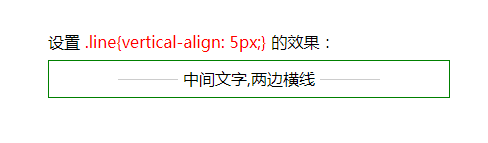 css如何实现中间文字两边横线效果