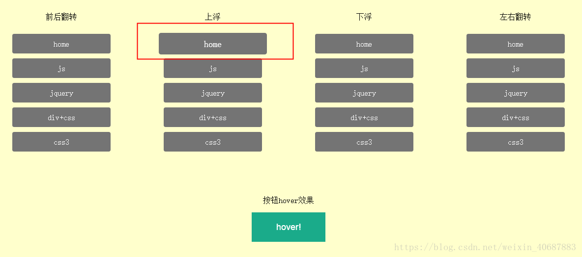 怎么在CSS3中实现一个可翻转的hover效果