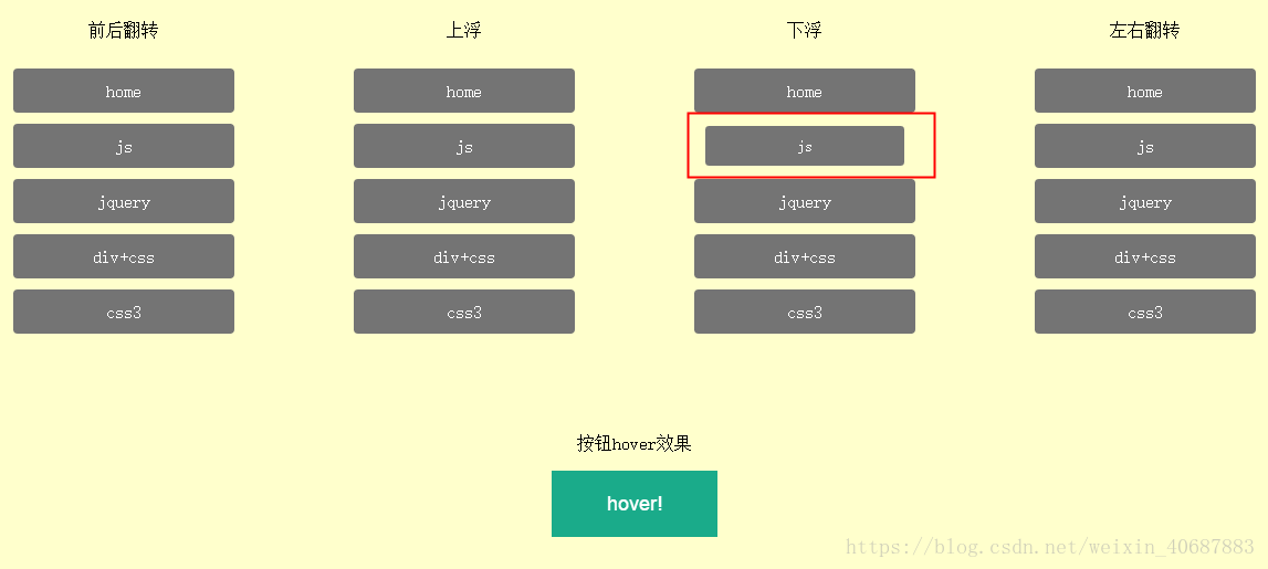 怎么在CSS3中实现一个可翻转的hover效果