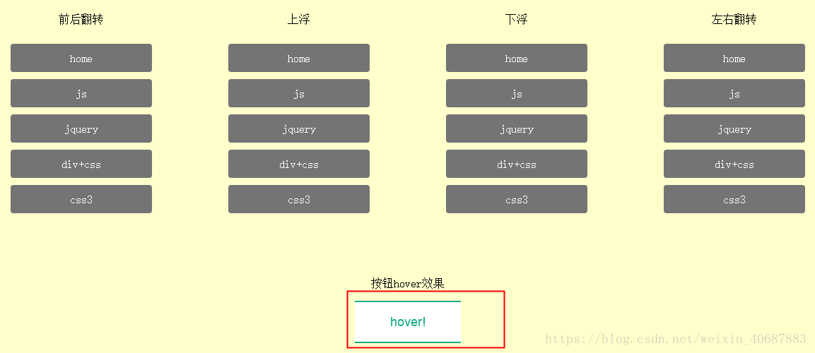 怎么在CSS3中实现一个可翻转的hover效果