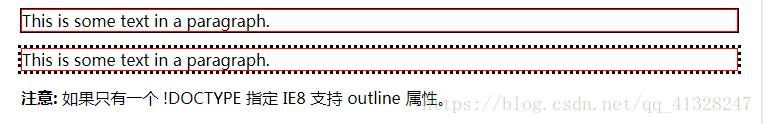 如何在CSS中使用outline属性