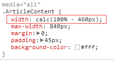 如何使用CSS3中calc()宽度计算做响应模式布局