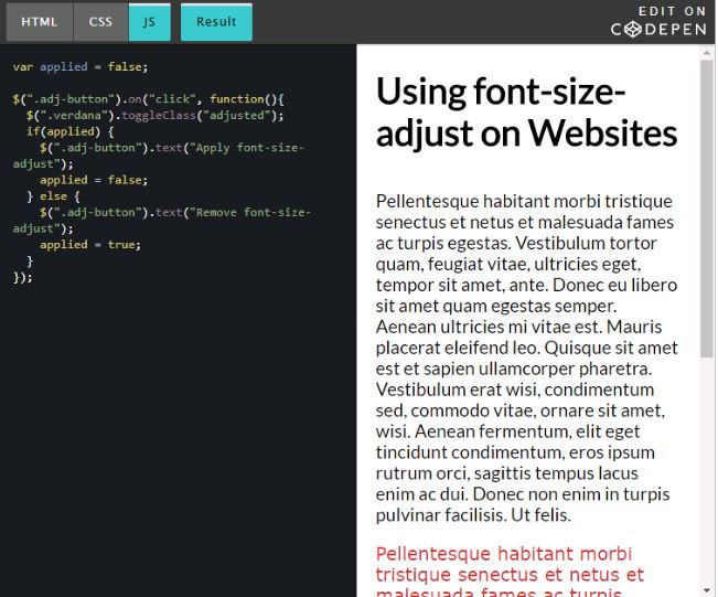 如何使用CSS的font-size-adjust属性改善网页排版