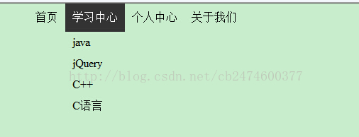 HTML+CSS如何实现简单下拉菜单效果