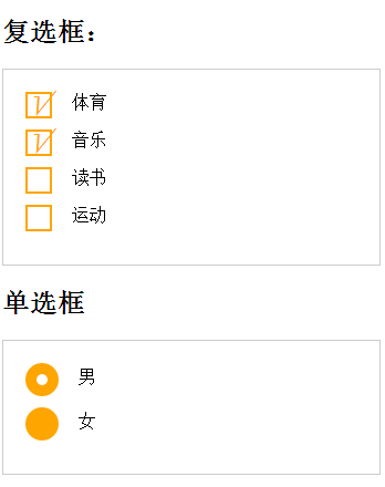 如何使用CSS3美化单选、复选按钮的显示样式