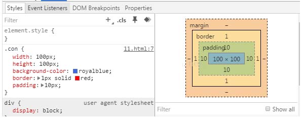 css3中盒模型以及box-sizing屬性的示例分析