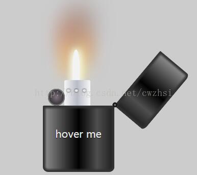 纯CSS3如何绘制打火机动画火焰效果