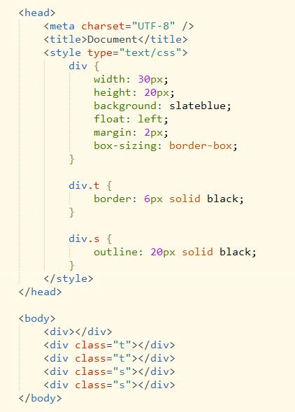 css中border和outline区别是什么