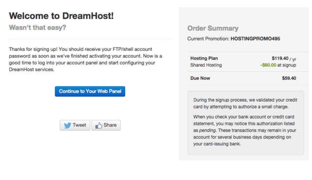 如何購買DreamHost的Shared Hosting共享主機(jī)空間