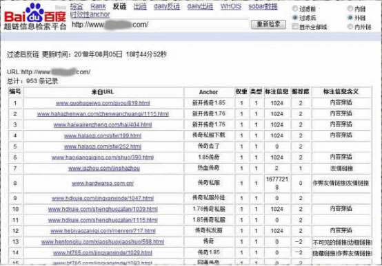 互聯(lián)網(wǎng)中搜索引擎如何識別鏈接作弊的示例分析