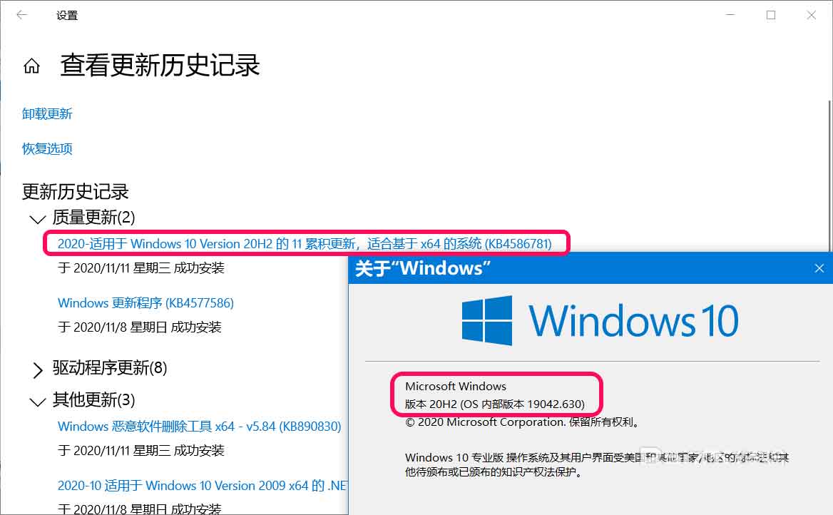 Win10预览版19042.630如何手动更新