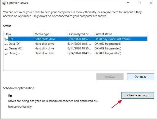 Win10优化磁盘故障如何解决